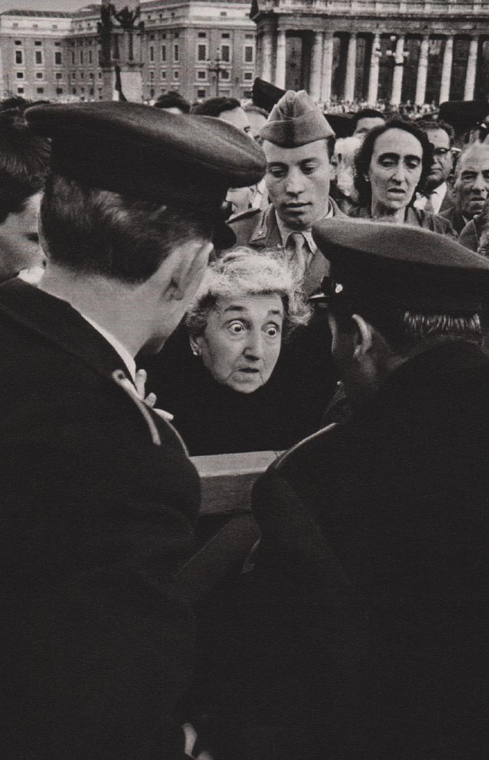 JEANLOUP SIEFF - Death of Pius XII Rome 1958: Artist: JEANLOUP SIEFF Print Title: Death of Pius XII Rome 1958 Medium: Sheet-Fed Gravure Printed: France Printing Date: 1983 Image Size: 5.75 x 8.75 inches Jeanloup Sieff(1933-2000) was a French phot