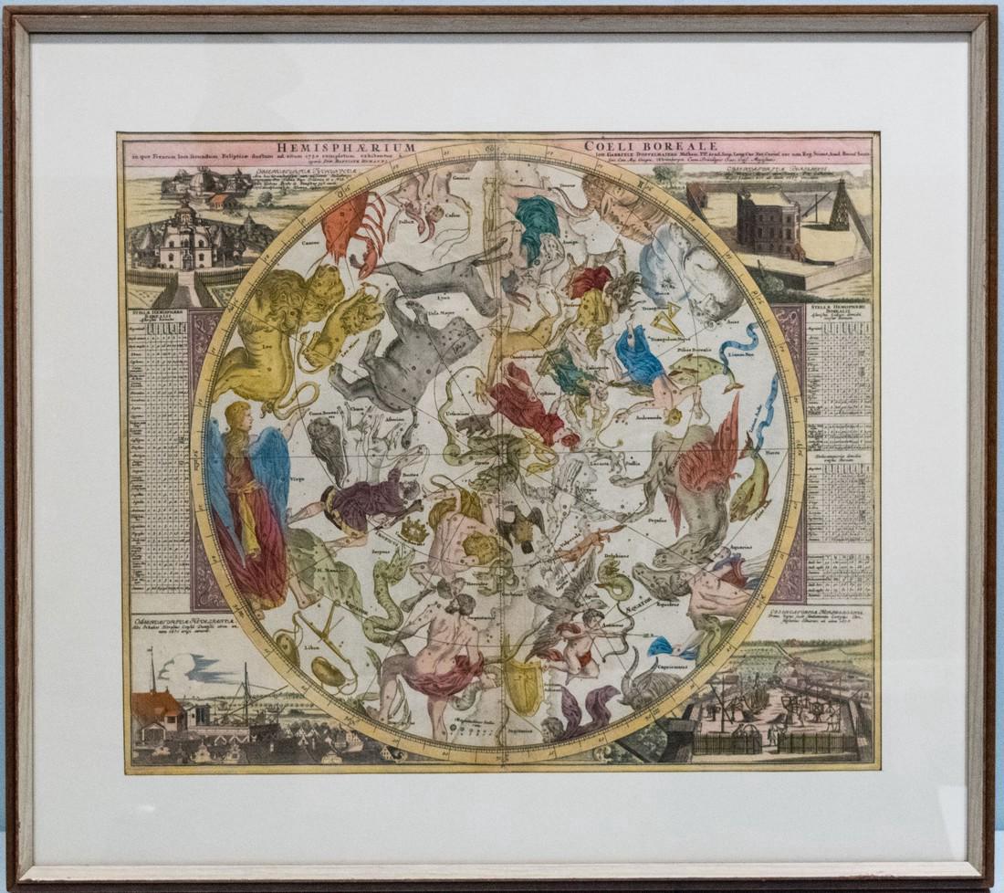 Doppelmayr/Homann: Northern Hemisphere Celestial Map (1 of 1)