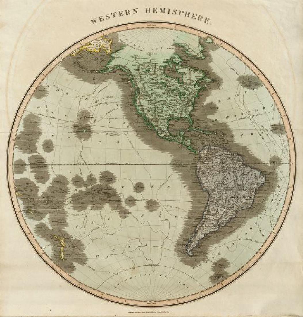 Thomson: Antique Map of the Western Hemisphere, 1817 (1 of 2)