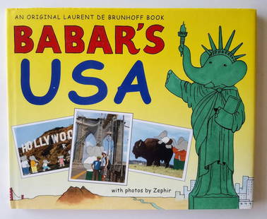 Babar's USA signed by Laurent de Brunhoff.: Title: Babar's USA signed by Laurent de Brunhoff. Author: Laurent de Brunhoff. Babar's USA Publishing: NY: 1998. Edition: First edition. Signed by the author on the title page. An original story by th