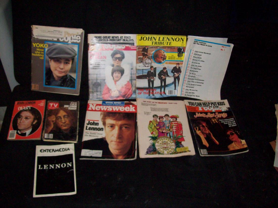 John Lennon Collection of Clippings: This is a collection of magazine and newspaper clippings of what was going on in NYC Please note that this lot has a confidential reserve. When you leave a bid in advance of the auction, submit your m