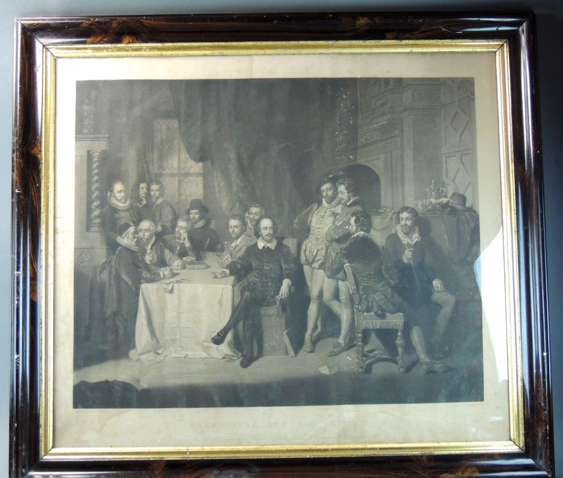 Rare 1859 Shakspeare & His Friends Engraving Print (1 of 10)