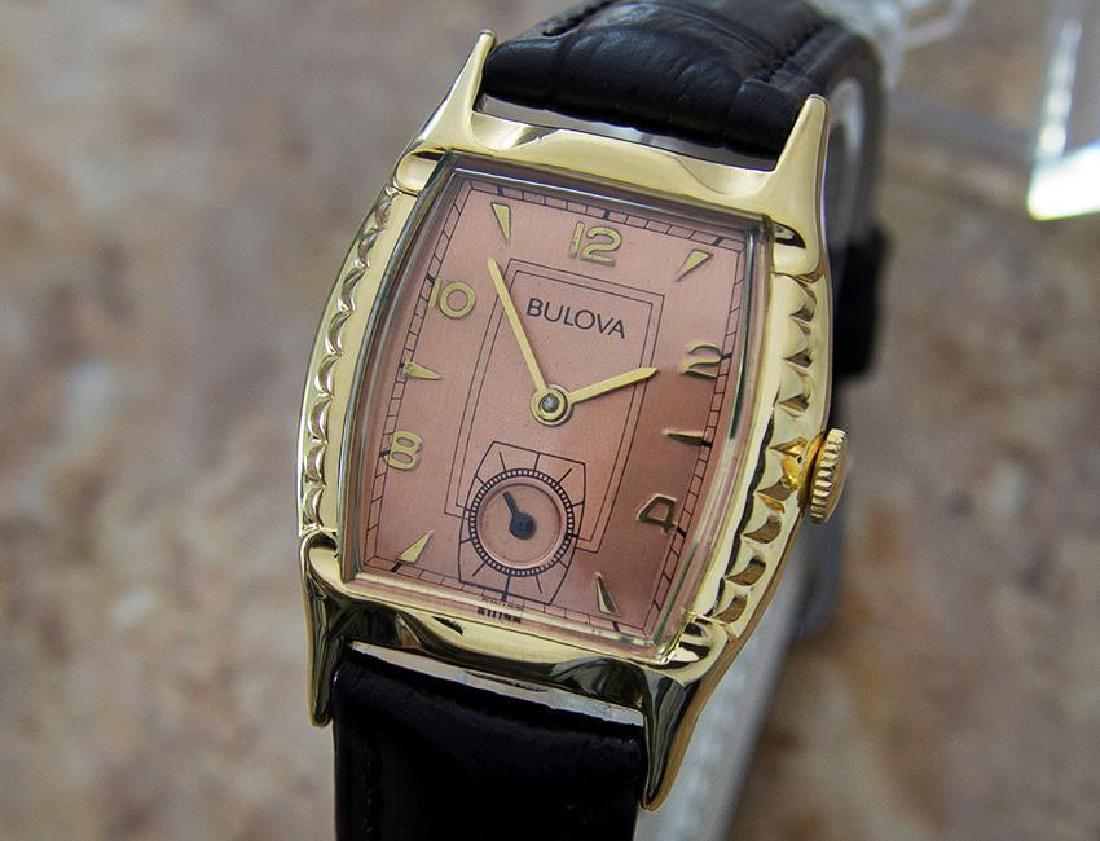 Bulova Swiss 1950s Mechanical Men's Gold Plated Watch (1 of 8)
