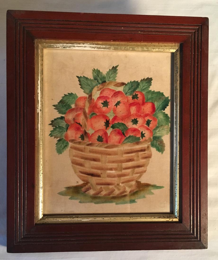 19th Century Velvet Theorem Stencil Painting (1 of 1)