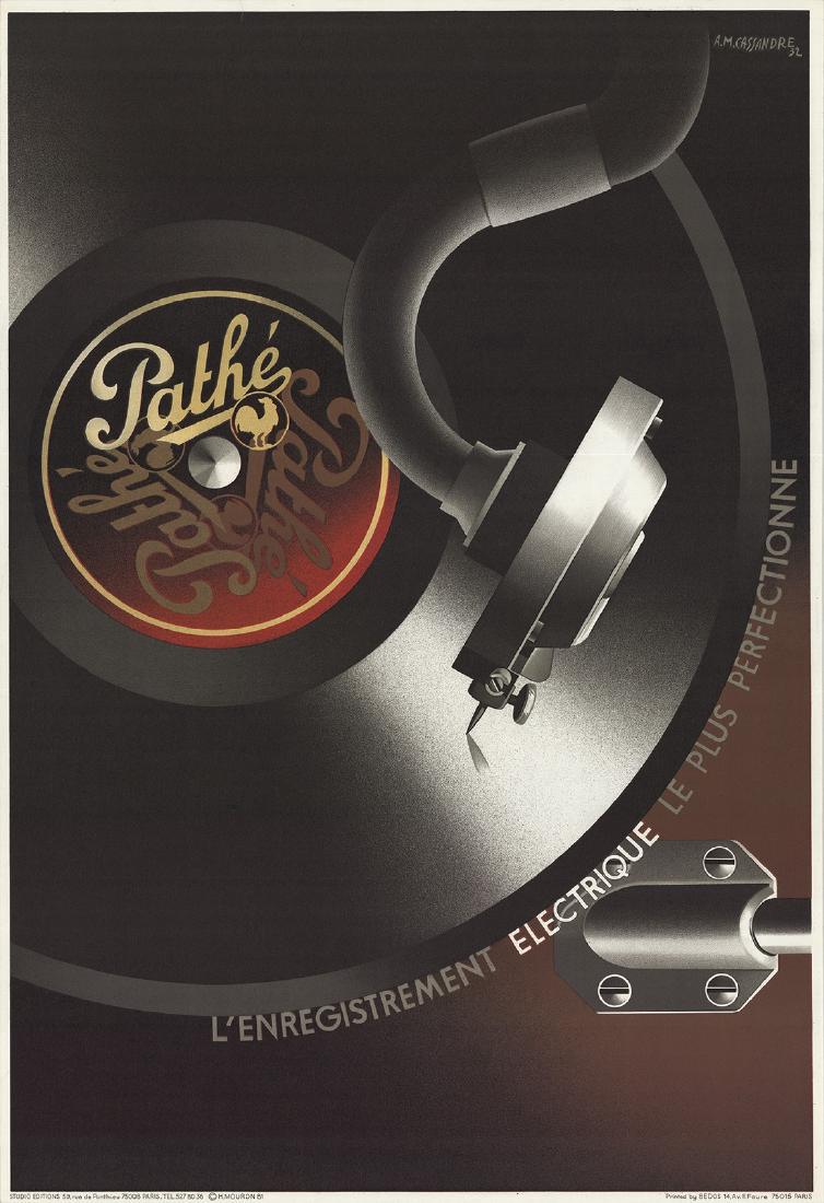 A.M. Cassandre Lithograph Pathe (1 of 1)