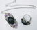Sterling Silver Nuumite Amethyst Necklace & Ring Set