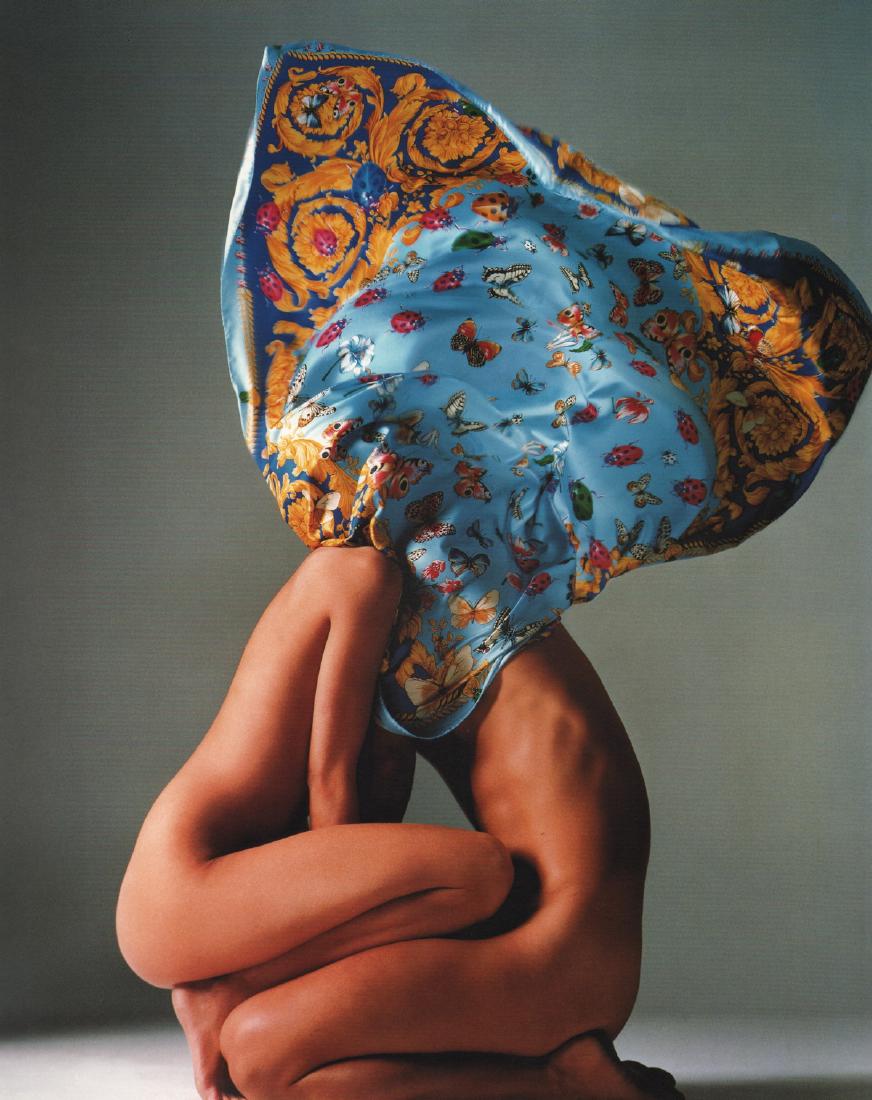 RICHARD AVEDON - Kara Young & Reinaldo: Artist: RICHARD AVEDON Print Title: Kara Young & Reinaldo for Gianni Versace Medium: Photo-Lithograph Printed in 1999 Printed in Germany Image Size: 10.5 x 13.5 inches Richard Avedon(1923-2004) was an