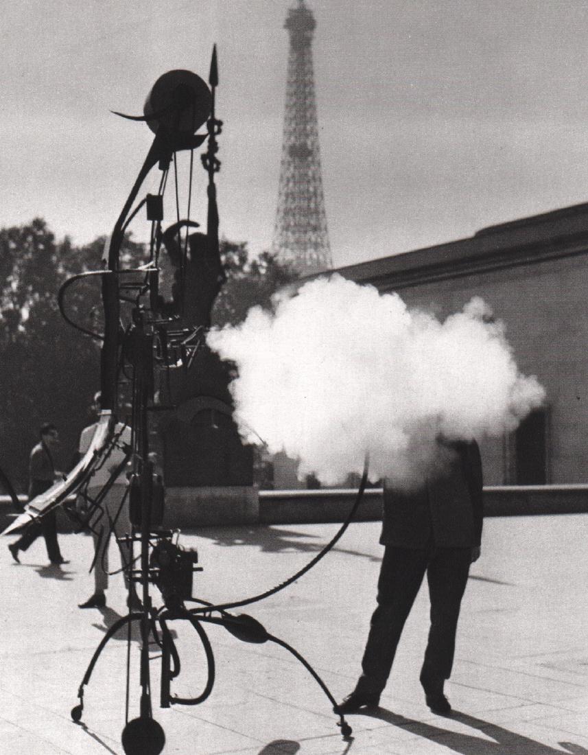 ROBERT DOISNEAU - Portrait of the Artist, Tinguely: Artist: ROBERT DOISNEAU Print Title: Portrait of the Artist, Tinguely, 1959 Medium: Sheet-fed Gravure Printing Date: 1982 Printing Location: France Image Size: 5.25 x 6.5 inches Robert Doisneau (1912-