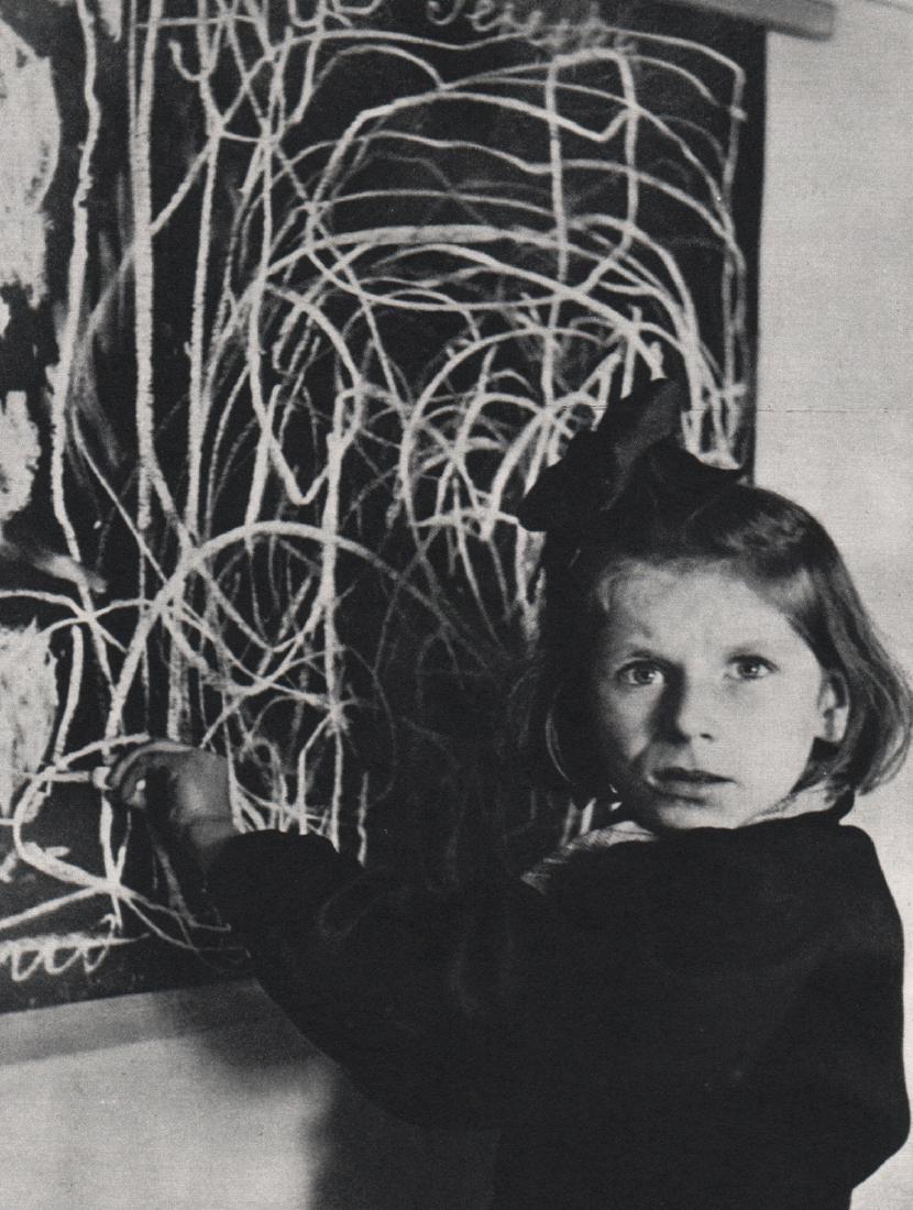 DAVID SEYMOUR - Tereska: Artist: DAVID SEYMOUR Print Title: Tereska, Polish Child, 1949 Medium: Sheet-fed Gravure Printing Date: 1958 Printed: France Image Size: 5.5 X 7.25 inches David Seymour (1911-1956) or Chim (pronounced