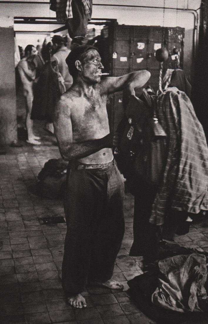 JEANLOUP SIEFF - Belgian Miner: Artist: JEANLOUP SIEFF Print Title:Belgian Miner Medium: Sheet-Fed Gravure Printed: France Printing Date: 1982 Image Size: 5.5 x 8.5 inches Jeanloup Sieff(1933-2000) was a French photographer born to