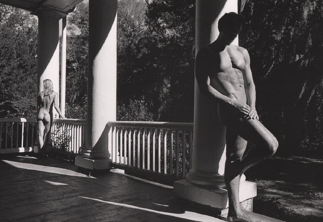 JEANLOUP SIEFF - Adam and Eve: Artist: JEANLOUP SIEFF Print Title: Adam and Eve Louisiana, 1989 Medium: Photo-engraving Printed: Korea Printing Date: 1998 Image Size: 12.5 x 8.5 inches Jeanloup Sieff(1933-2000) was a French photogr