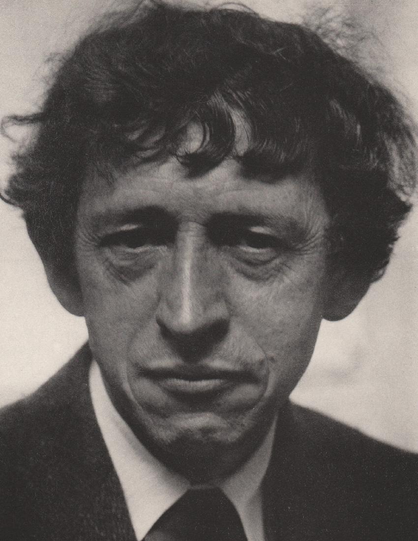 ALFRED STIEGLITZ - John Marin 1922: Artist: ALFRED STIEGLITZ Print Title: John Marin 1922 Medium: Collotype Printing Date: 1958 Printed USA Image Size: 6.75 x 8.75 inches Alfred Stieglitz (1864-1946) was a prominent American photographe