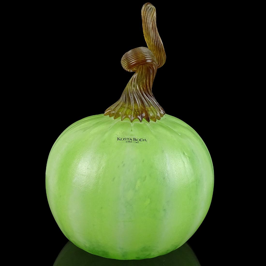 Kosta Boda Art Glass Gourd Pumpkin Sculpure (1 of 5)