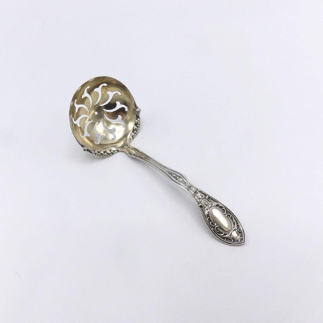 Antique Sterling Silver Sugar Sifter Spoon