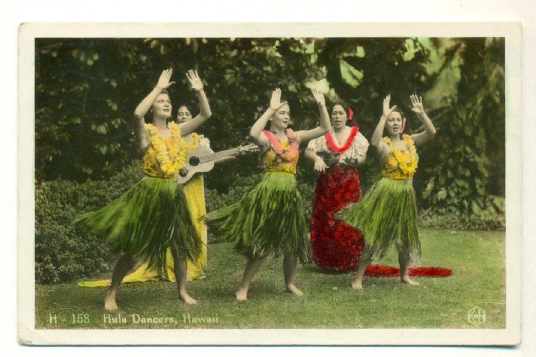 1946 Hawaiian Hula Dancers in Grass Skirts Photograph (1 of 2)