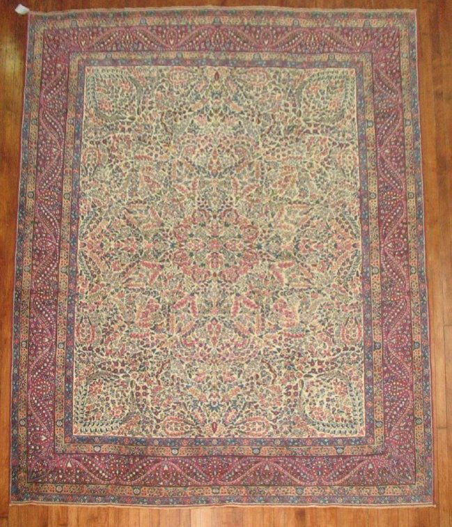 Antique Lavar Kerman Kirman Rug 7.11.x10 (1 of 6)