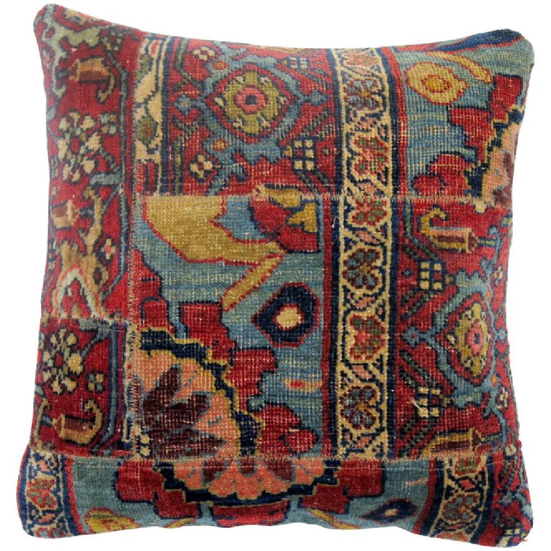 Persian Bidjar Patchwork Rug Pillow 1.7x1.8 (1 of 1)