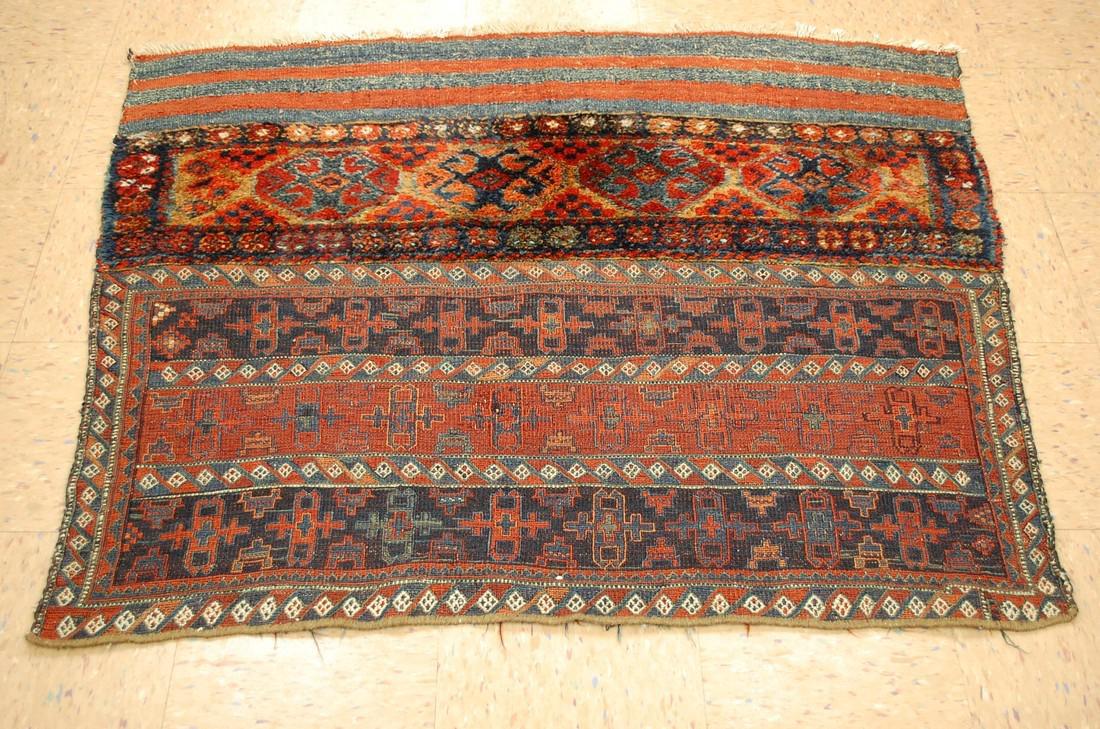 Antique Kurdish Horse Cover Verneh Rug 3.9x4.4 (1 of 8)