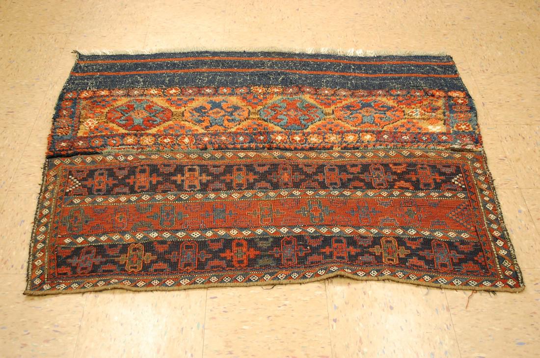 Antique Kurdish Horse Cover Verneh Rug 3.8x4.7 (1 of 7)