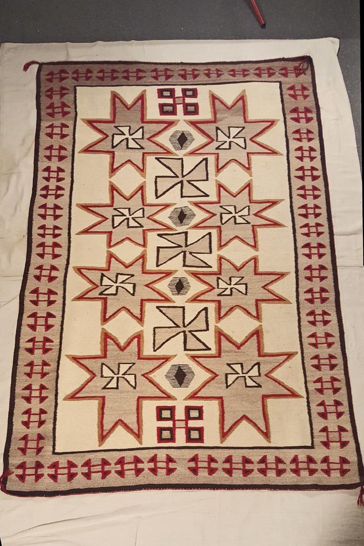 Navajo Valero Star Room Size Rug Circa 1930's. (1 of 3)