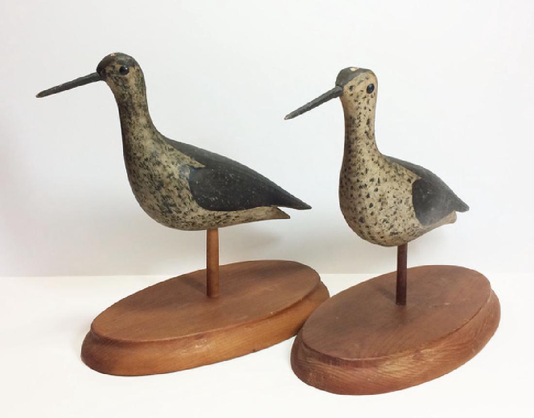 Pair of Carved, Painted, Shore Bird Decoys (1 of 5)
