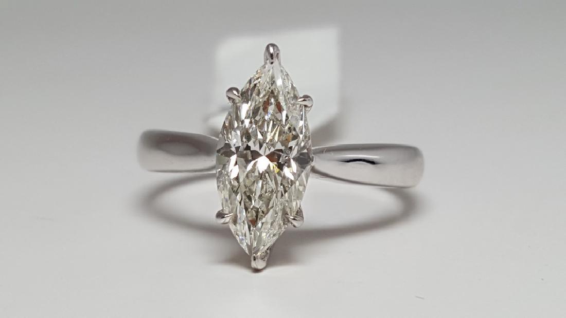 Ladies 18K White Gold Diamond Engagement Ring, 1.67ct (1 of 4)