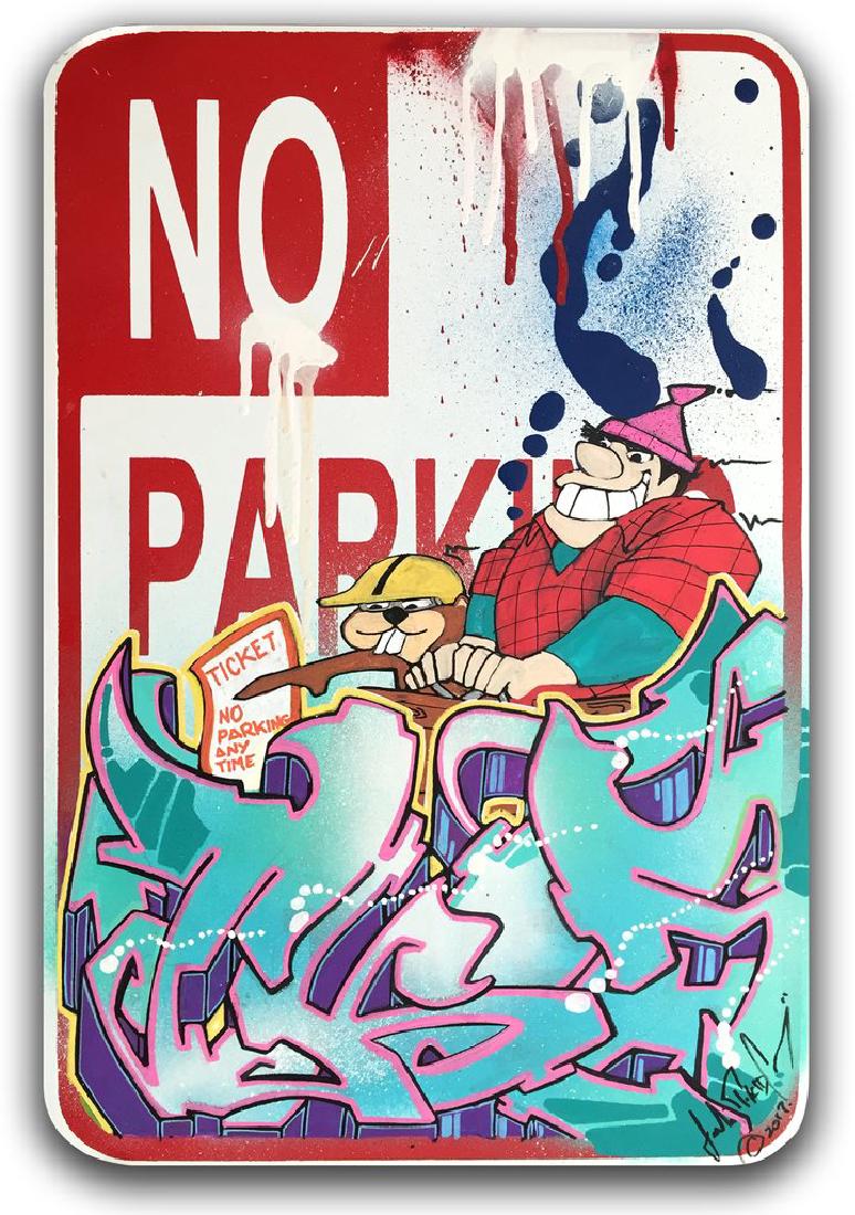 T-KID 170 - "No Parking" No Parking Sign (1 of 1)