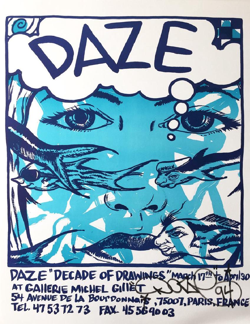 CHRIS "DAZE" ELLIS "French" Signed Show Poster (1 of 1)