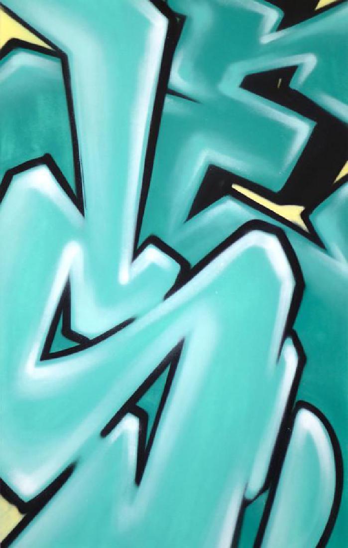 GRAFFITI ARTIST SEEN - "Subway SE" Painting on paper: GRAFFITI ARTIST SEEN - "Subway SE" Painting on paper SEEN - Spray Paint on art paper. Size measures 24×38”. Approx 2006. In excellent condition. Signed in Pencil, verso. Painting on paper comes UNF