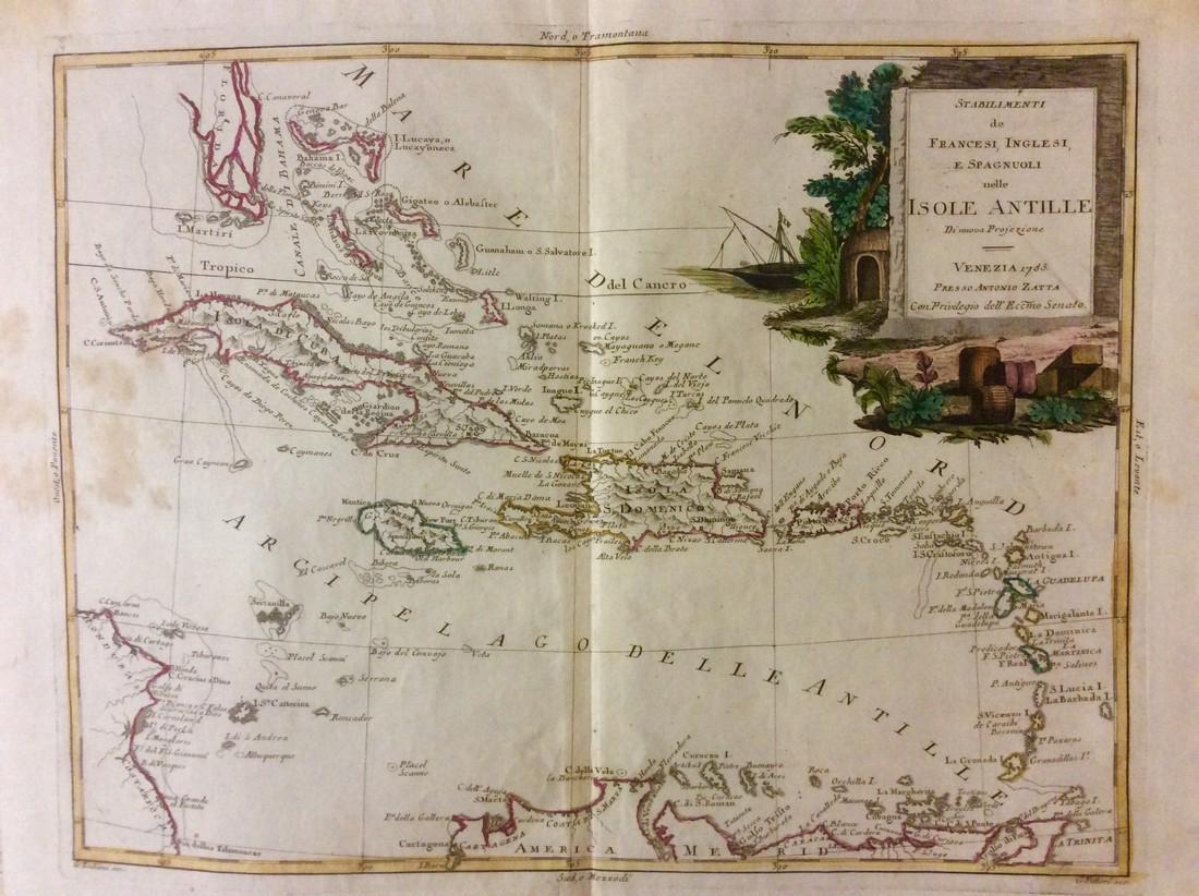 Zatta: Antique Map of West Indies, 1783 (1 of 1)