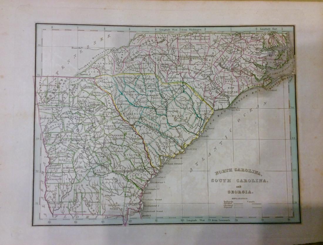 Bradford: Antique Map of North/South Carolina & Georgia (1 of 1)