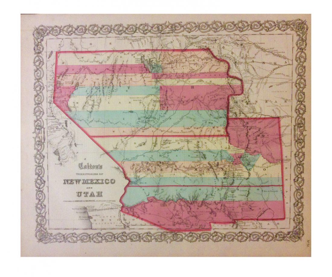 Colton: Antique Map of New Mexico & Utah, 1859 (1 of 1)