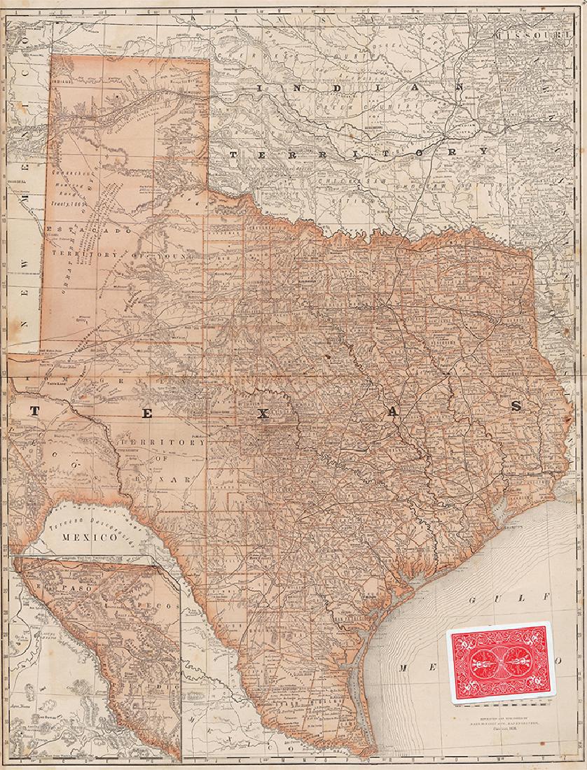 Rand McNally: Map of Texas from Jones & Hamilton Atlas (1 of 5)