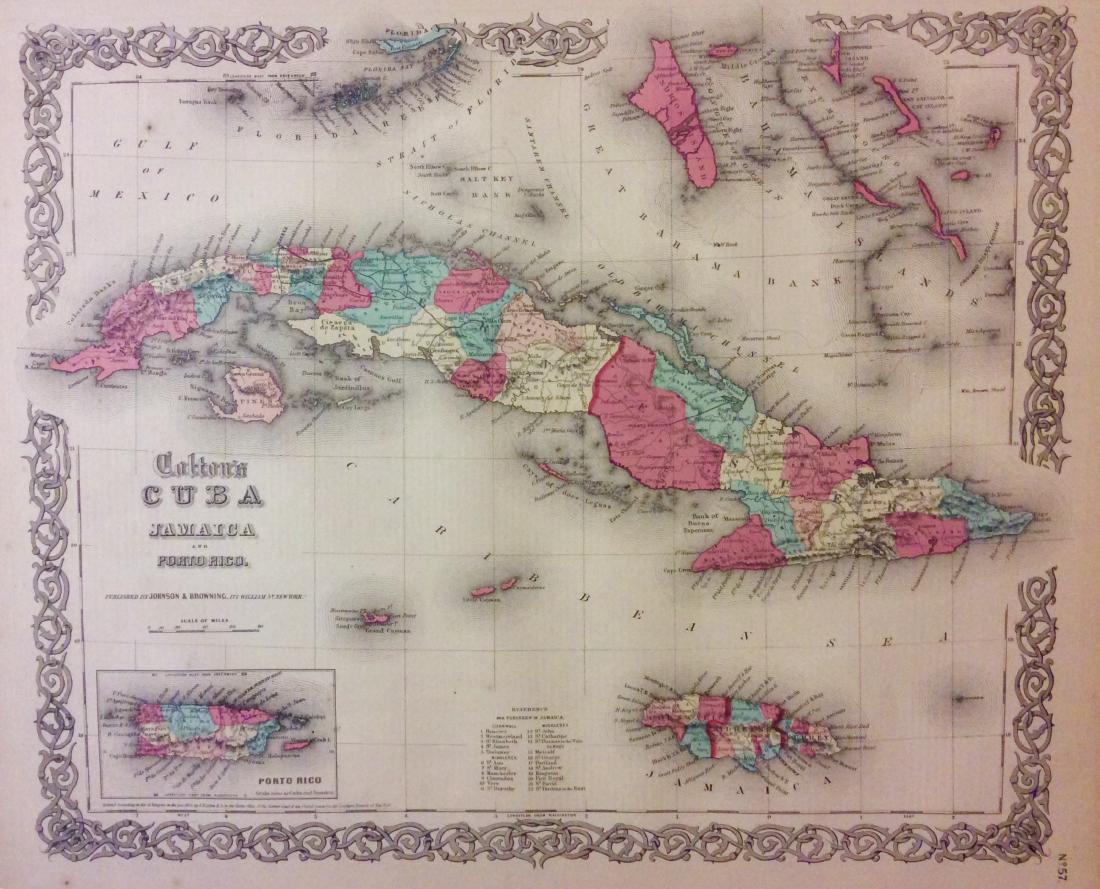 Colton: Antique Map of Cuba, 1859 (1 of 1)