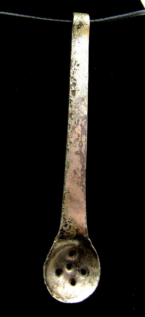 Roman Silver Medical Spoon Pendant (1 of 2)