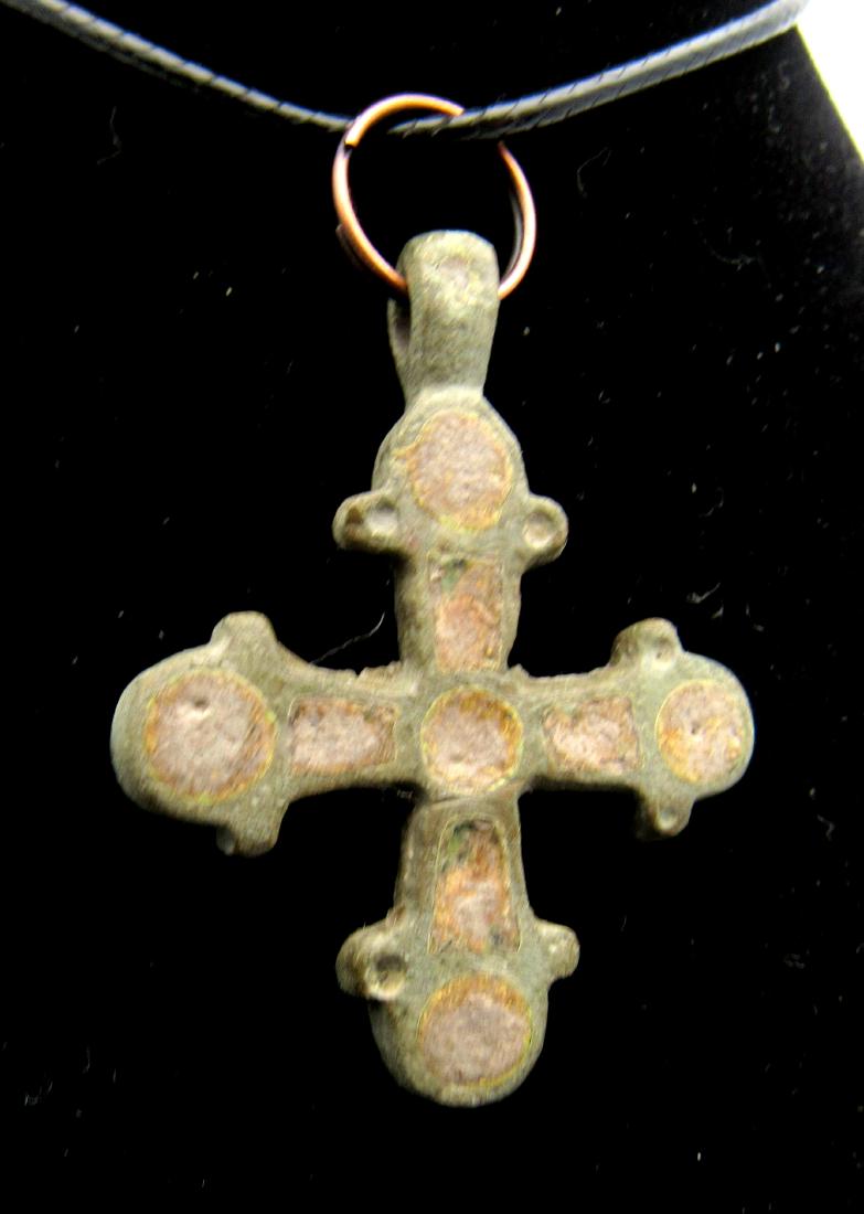 Viking Enameled Cross Pendant (1 of 2)