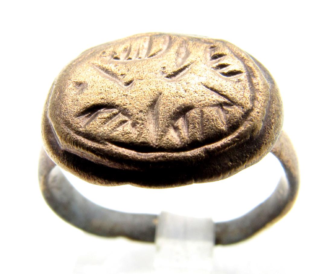 Medieval Magic Ring with 5 Pentagram Motif (1 of 3)