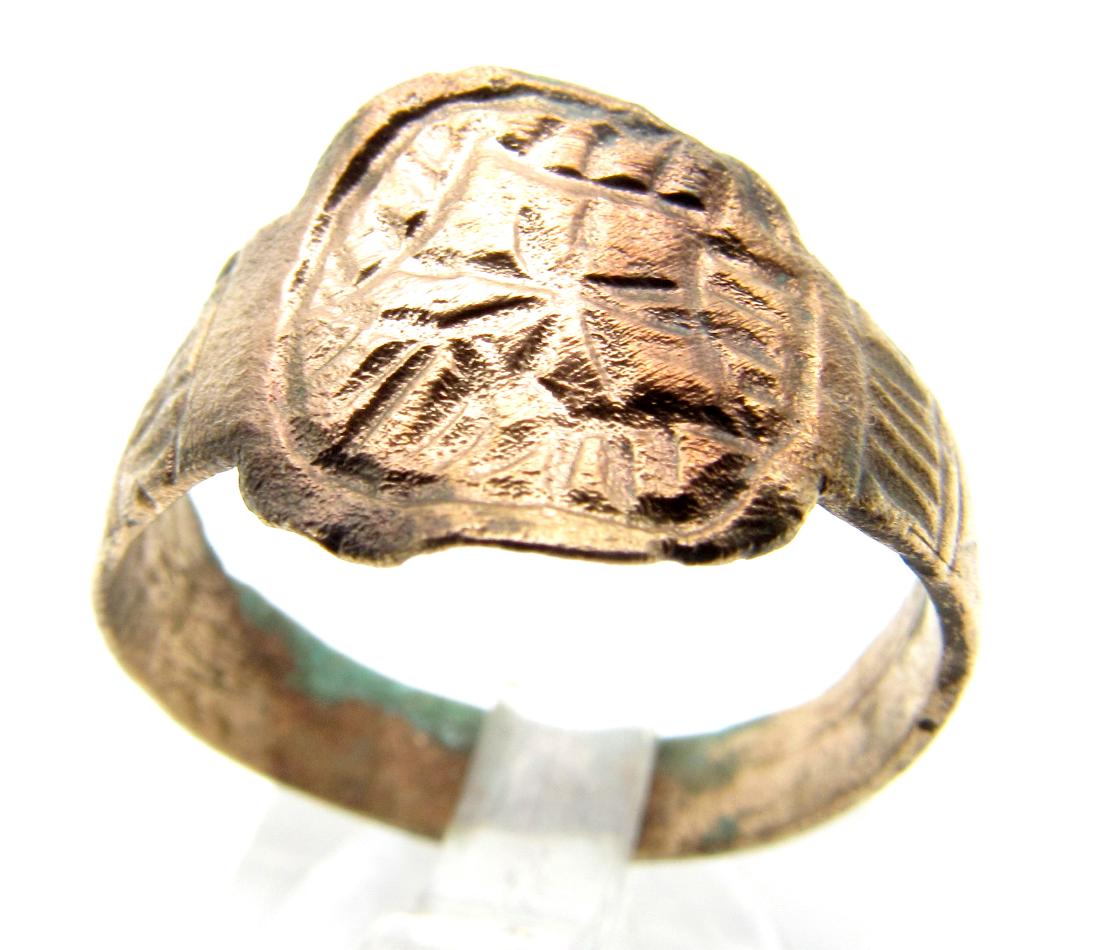 Viking Female Ring with Decorated Bezel (1 of 3)