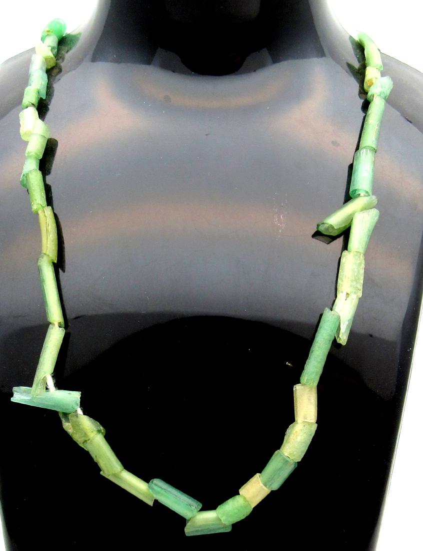 Viking Green Glass Necklace- 42  Beads (1 of 3)
