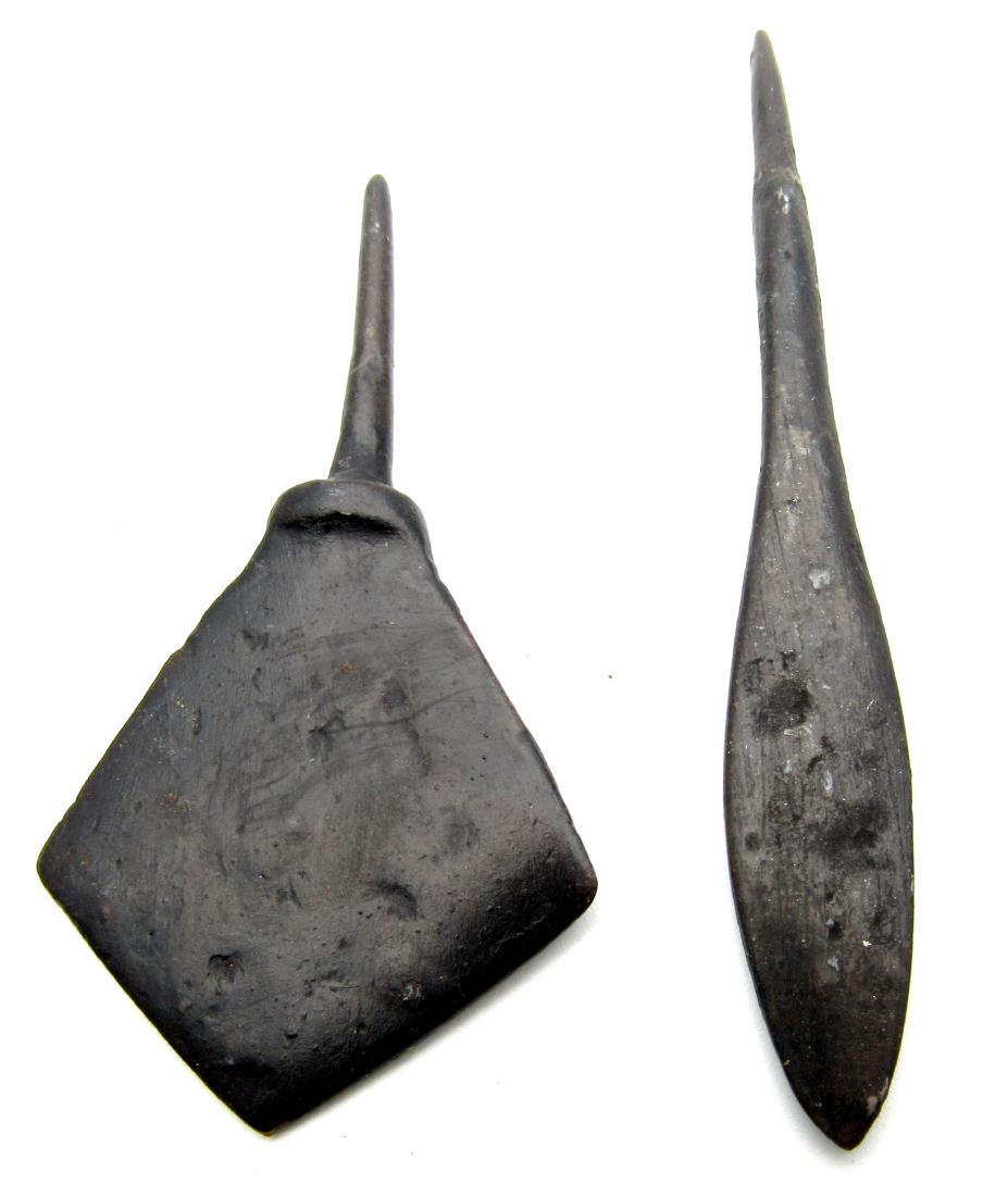 Pair of Viking Iron Arrow Heads (1 of 3)