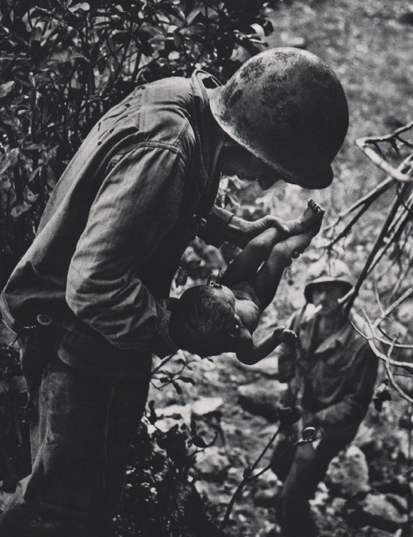 W. EUGENE SMITH - Casualty, Saipan, 1944: Artist: W. EUGENE SMITH Print Title: Casualty, Saipan, 1944 Medium: Sheet-Fed Gravure Printed in 1969 Printed in Italy Image Size: 7 x 9 inches William Eugene Smith(1918-1978) was an American photojou
