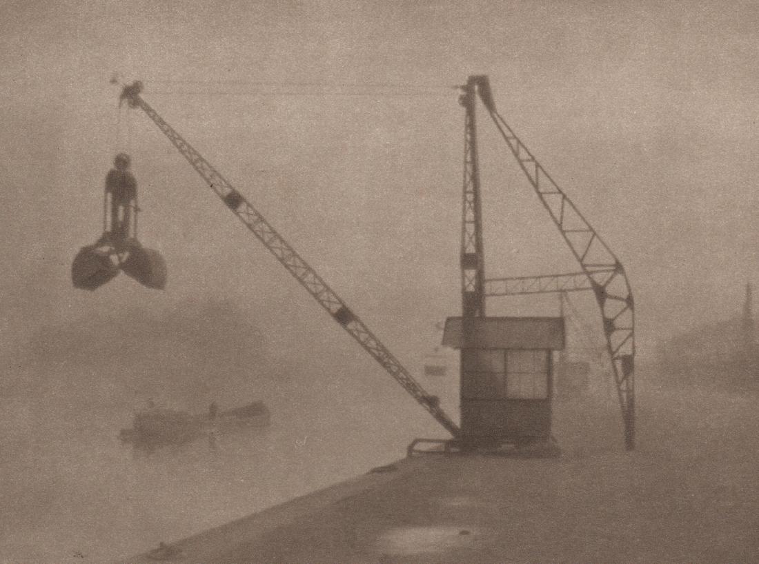 JOSEF SUDEK - Crane: Artist: JOSEF SUDEK Print Title: Crane Medium: Sheet-fed Gravure Printing Date: 1956 Printed in Prague Image Size: 8 X 6 inches Josef Sudek(1896-1976) was a Czech photographer, best known for his phot