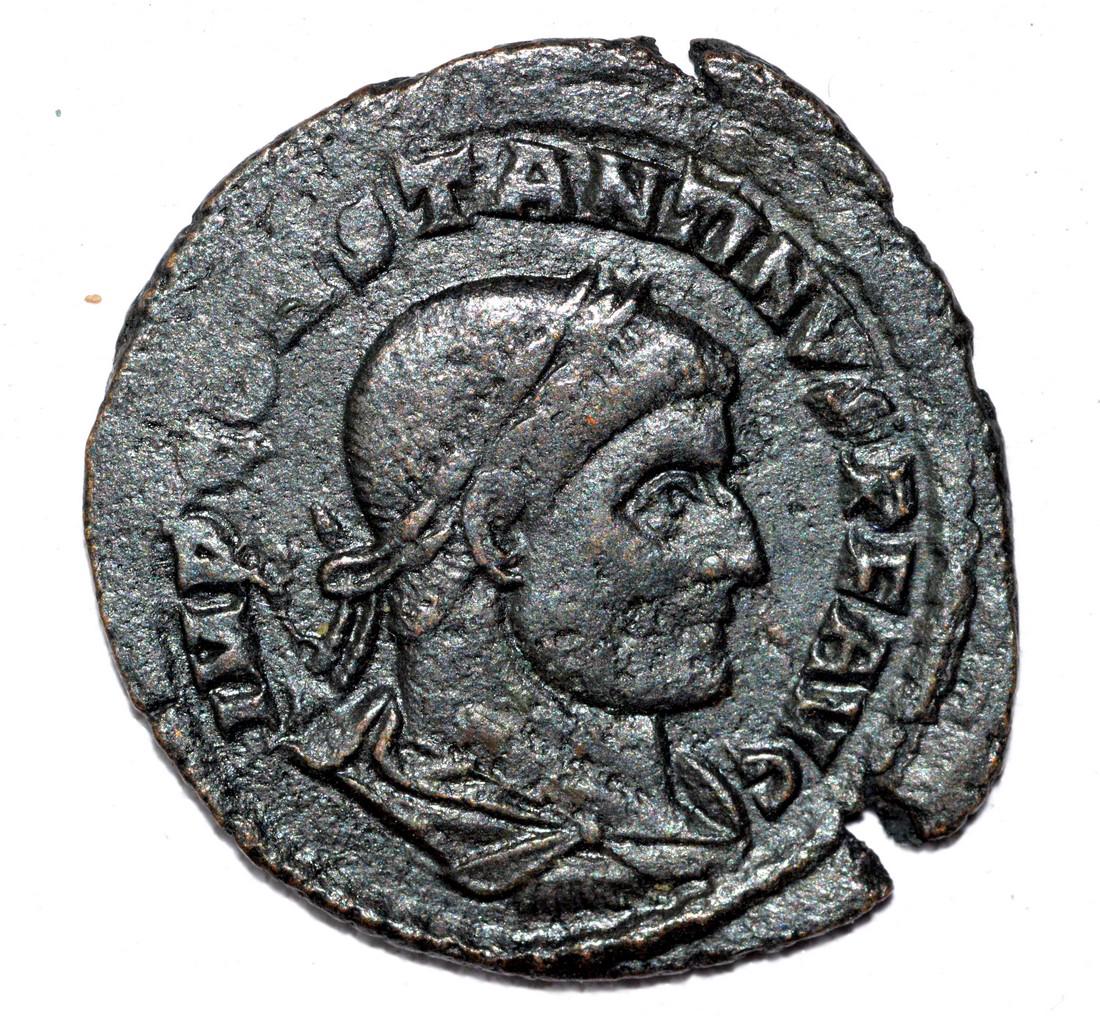 House of Constantine AE Follis, rv. Salus (1 of 2)