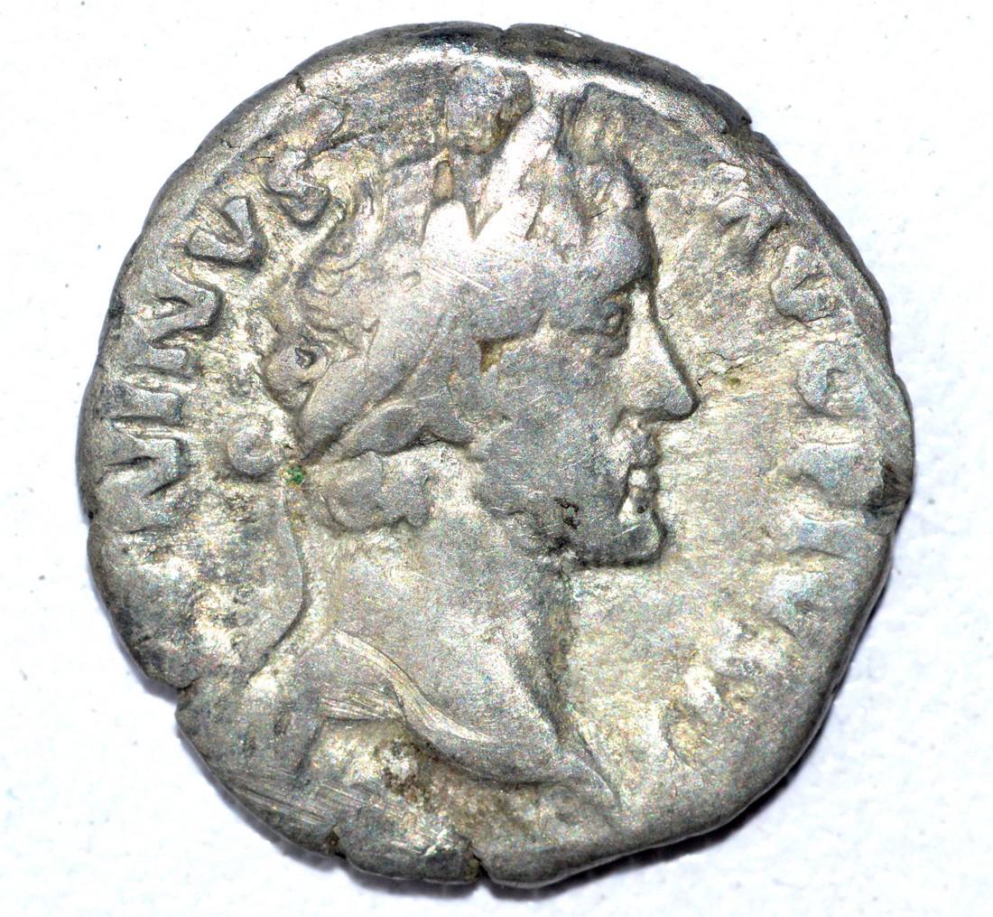 Antoninus Pius AR Denarius, rv. Temple (1 of 2)