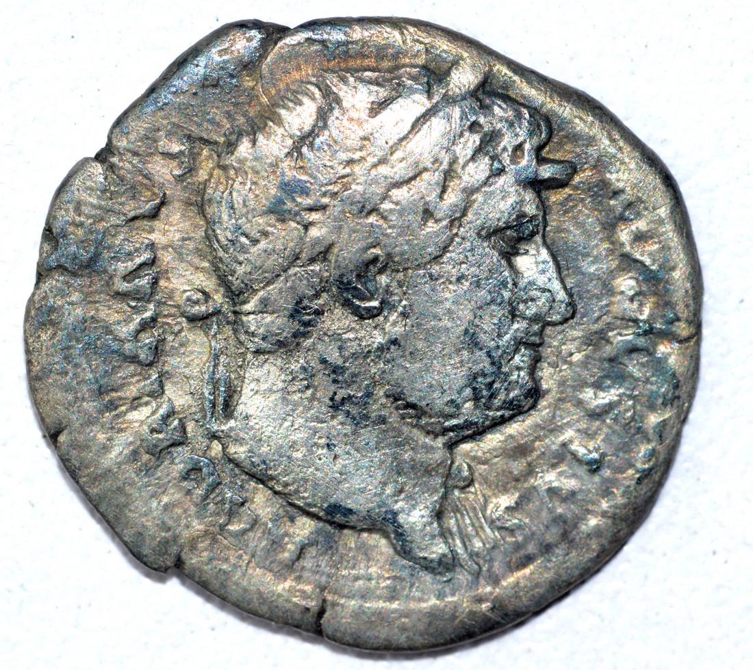 Hadrian AR Denarius, rv. Roma (1 of 2)
