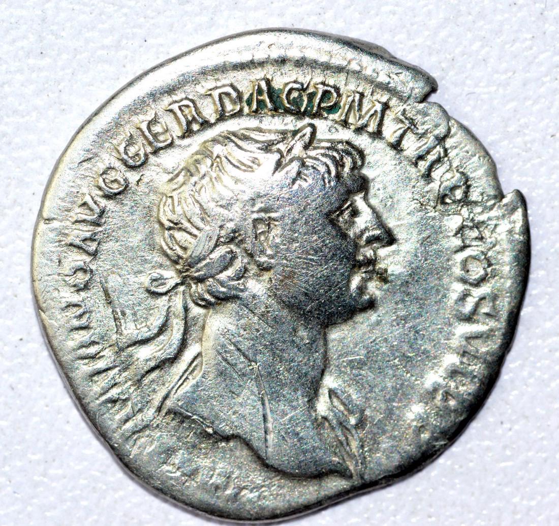 Trajan AR Denarius, rv. Mars (1 of 2)