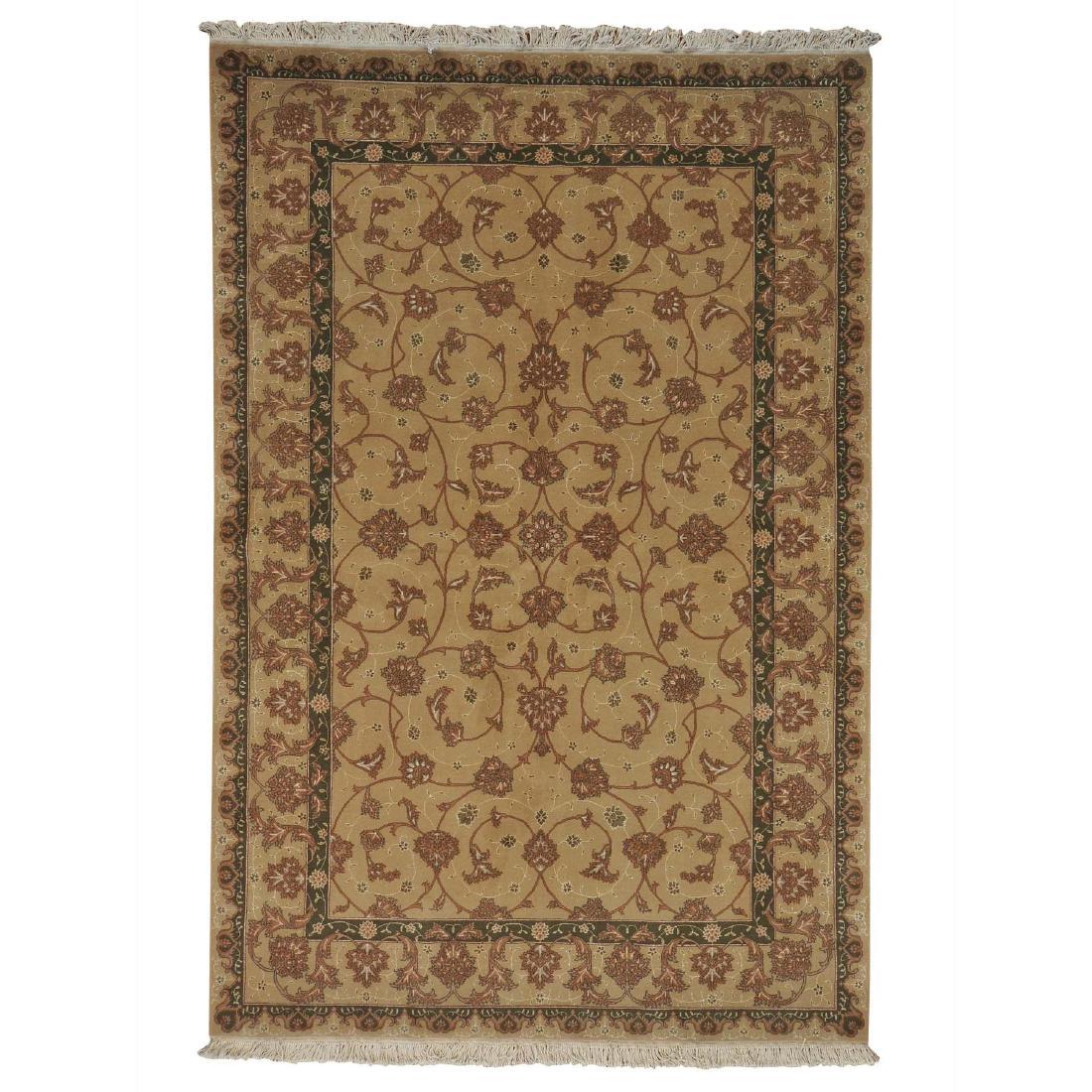 Weave Tabriz Wool and Silk Handmade Rug 6x9.1 (1 of 5)