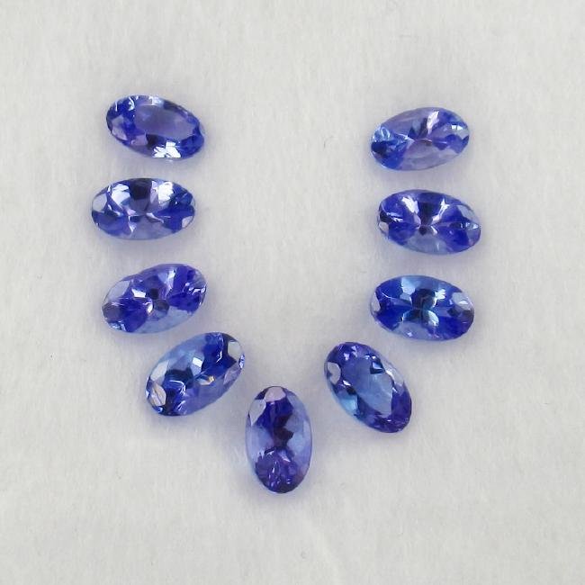 2.51 Carat 9 Loose Tanzanite Oval Necklace Set (1 of 3)
