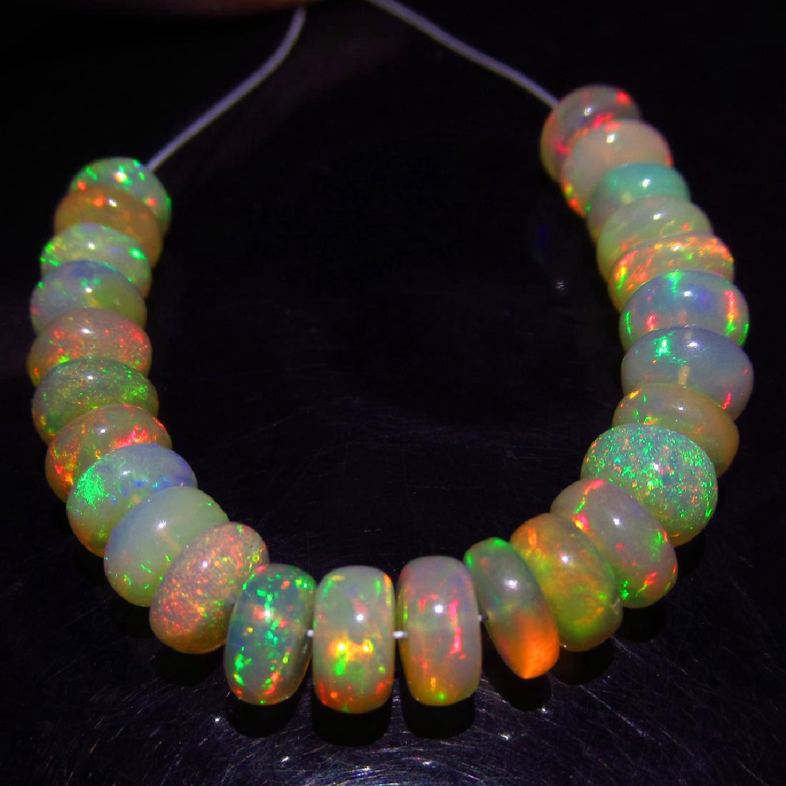 14.96 Carat 24 Drilled Loose Fire Opal Beads Set (1 of 5)