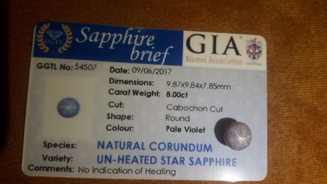 8.00 Carat Loose Natural Ceylon Star Sapphire, GIA (1 of 1)